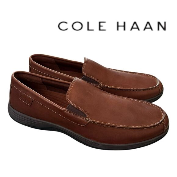 New Cole Haan Lewiston Venetian Woodbury Men\'s Leather Slip-on Loafers 13 main image 2
